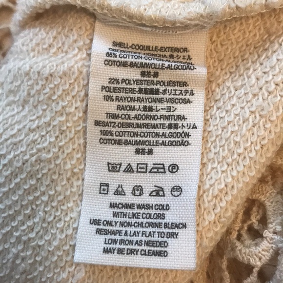 Free People lace split back sweater - size small - Picture 7 of 8